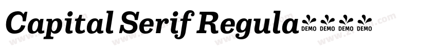 Capital Serif Regula字体转换